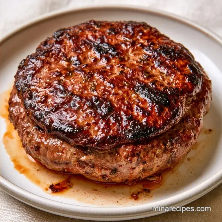 Easy Venison Burgers with Beef Fat