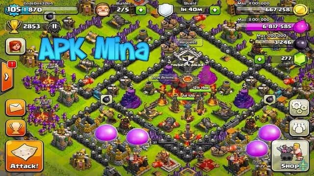 تنزيل كلاش اوف كلانس Clash of Clans مهكرة 2024