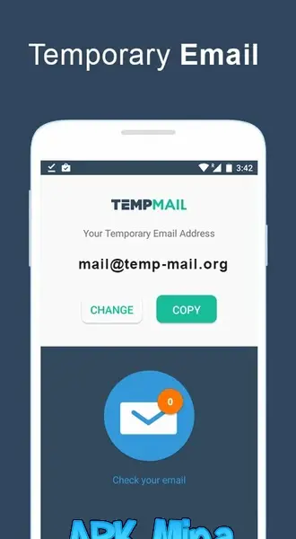 تحميل تطبيق مهمل temp mail مهكر 2024 للاندرويد من ميديافاير