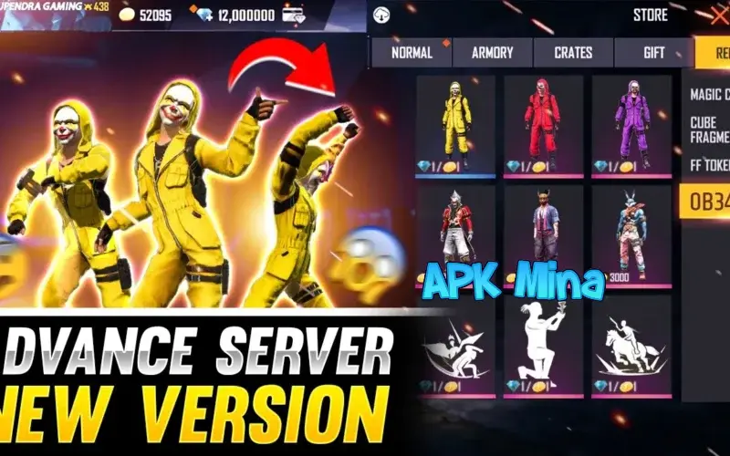 تحميل فري فاير ادفانس Free Fire Advance سيرفر المطورين 2024 للاندرويد