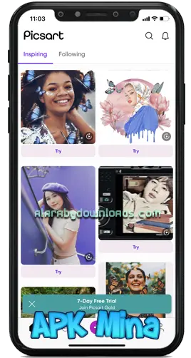 تحميل تطبيق picsart القديم مهكر للاندرويد برابط ميديافاير 2024